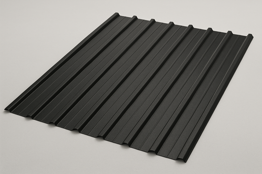 can you general a black 29 gauge metal roof parallel rib panel
